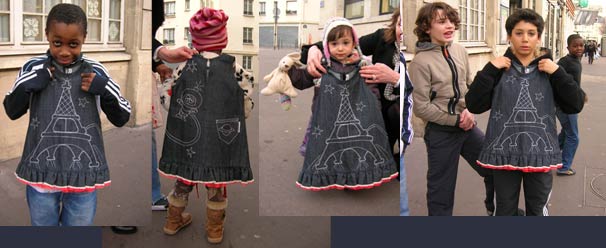 Starsister + Herz - Mädchen mit Eiffelturm